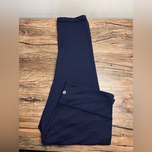 Lululemon Dark Navy High Rise Crop Leggings 22” Inseam Size 12